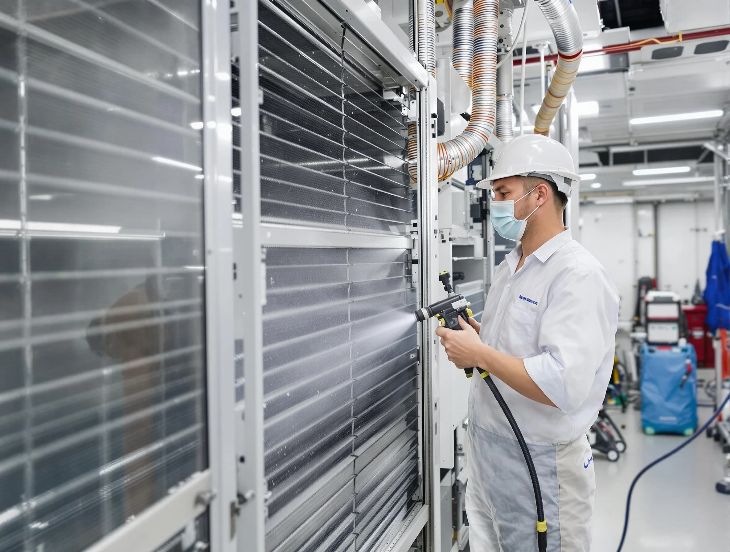 Professional AC coil cleaning by Marshall Air Duct Cleaning in Marshall