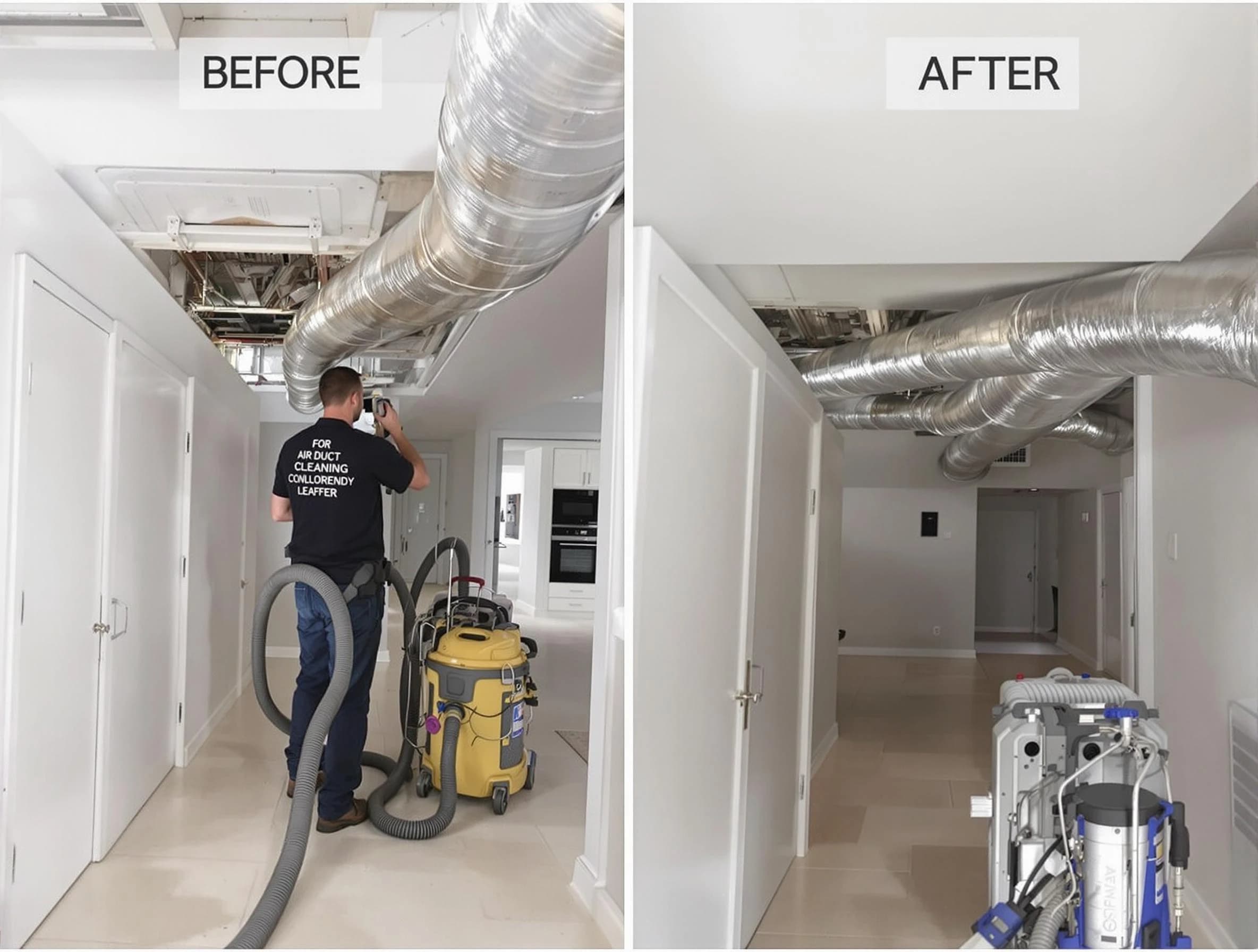 Marshall Air Duct Cleaning professional performing thorough air duct cleaning in Marshall