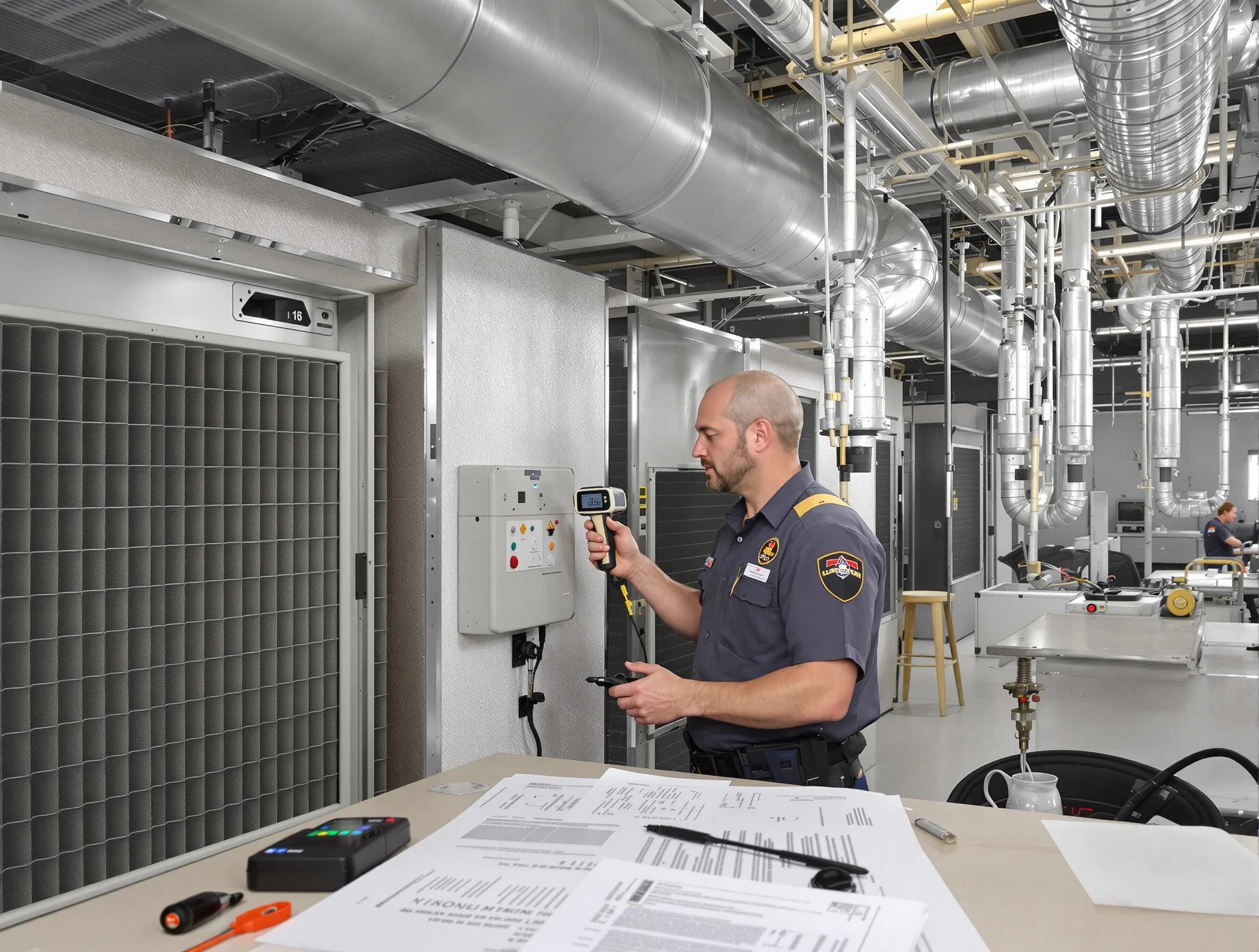 Professional filter system inspection by Marshall Air Duct Cleaning in Marshall