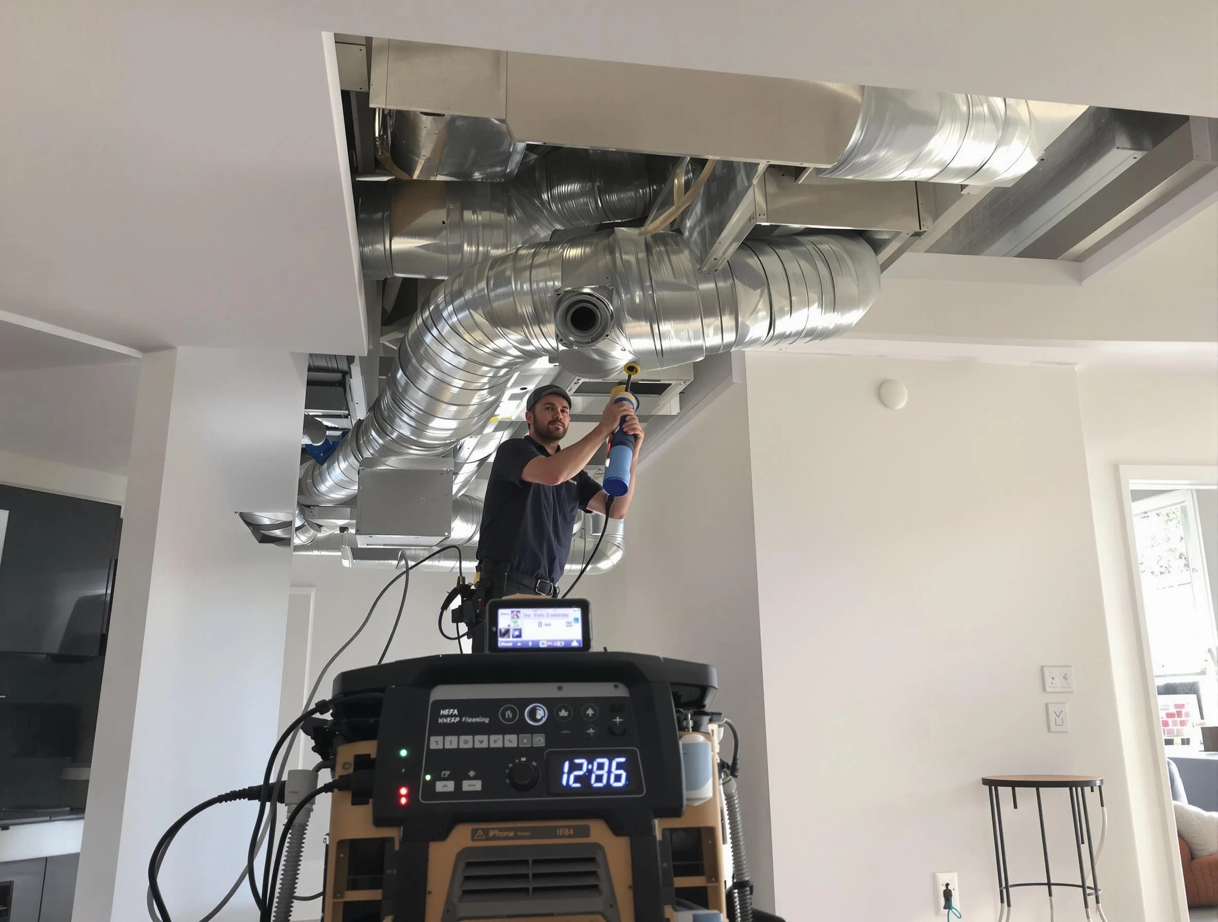 Advanced pure air duct cleaning by Marshall Air Duct Cleaning in Marshall