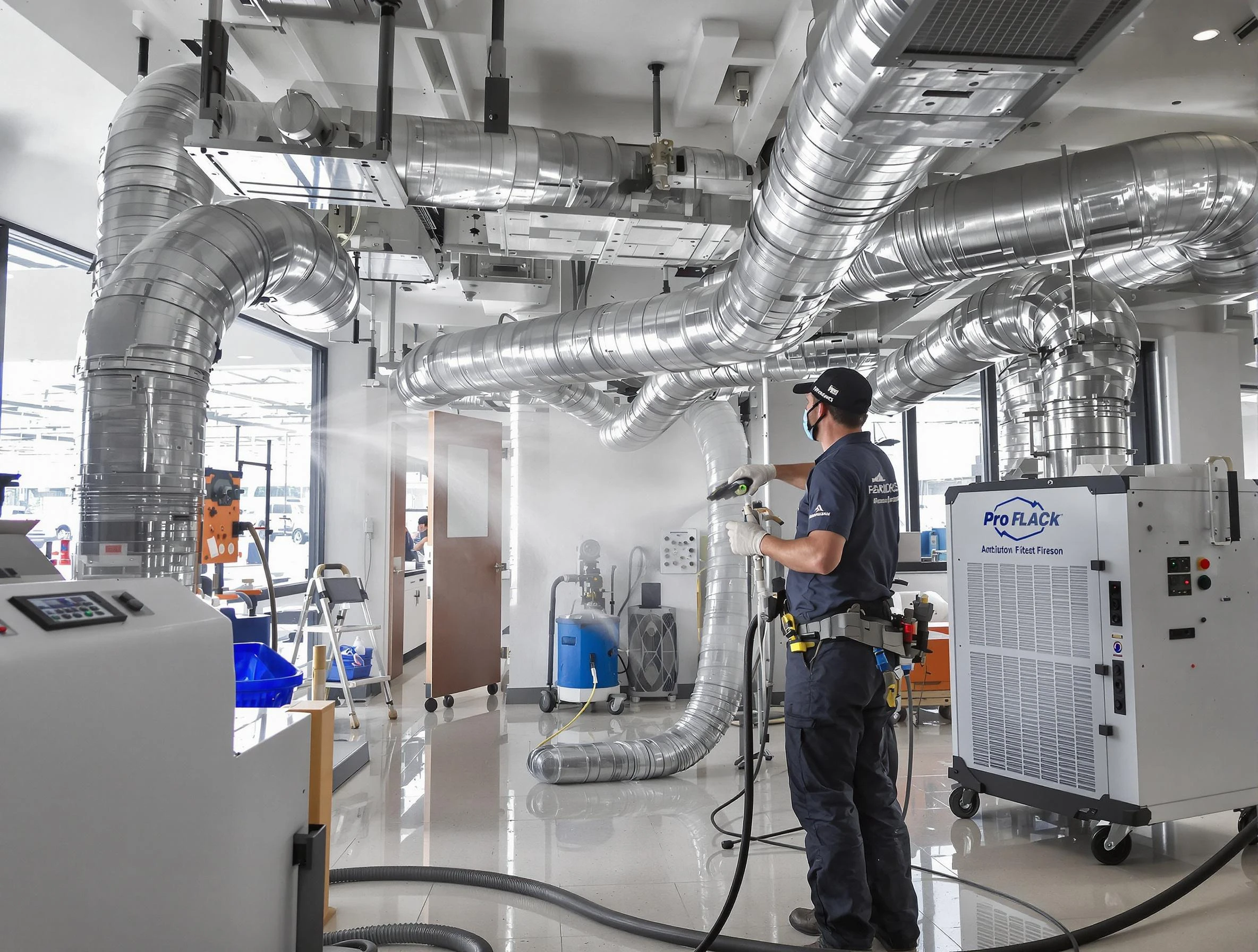 Negative Pressure Air Duct Cleaning in Marshall