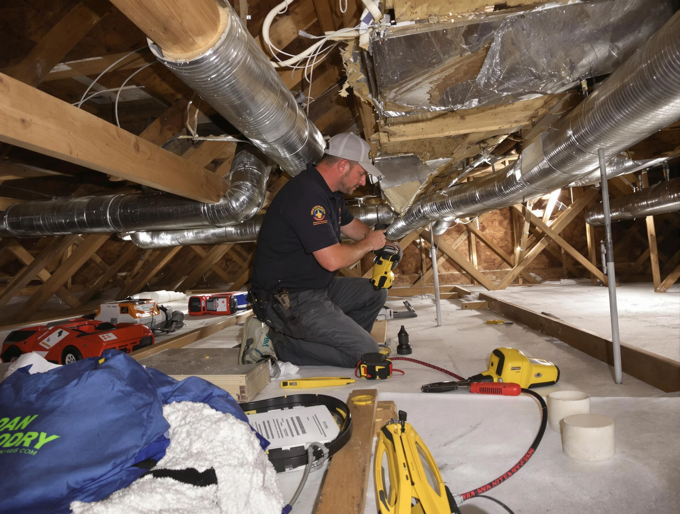 Professional air duct repair by Marshall Air Duct Cleaning in Marshall
