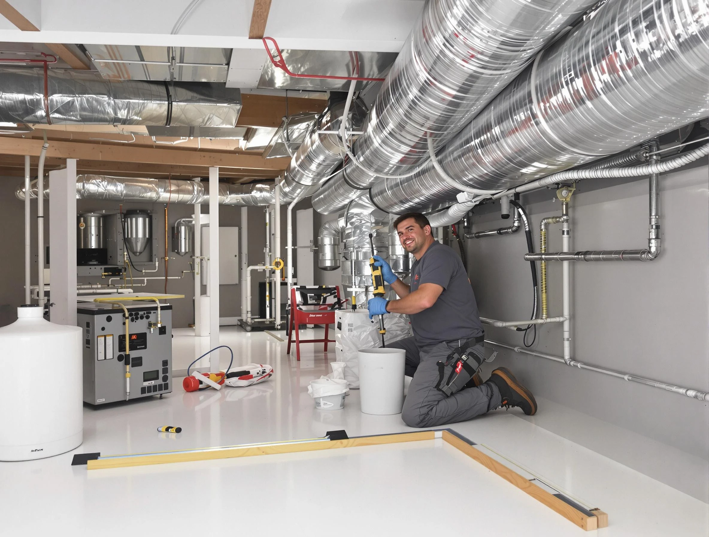Professional duct sealing service by Marshall Air Duct Cleaning in Marshall