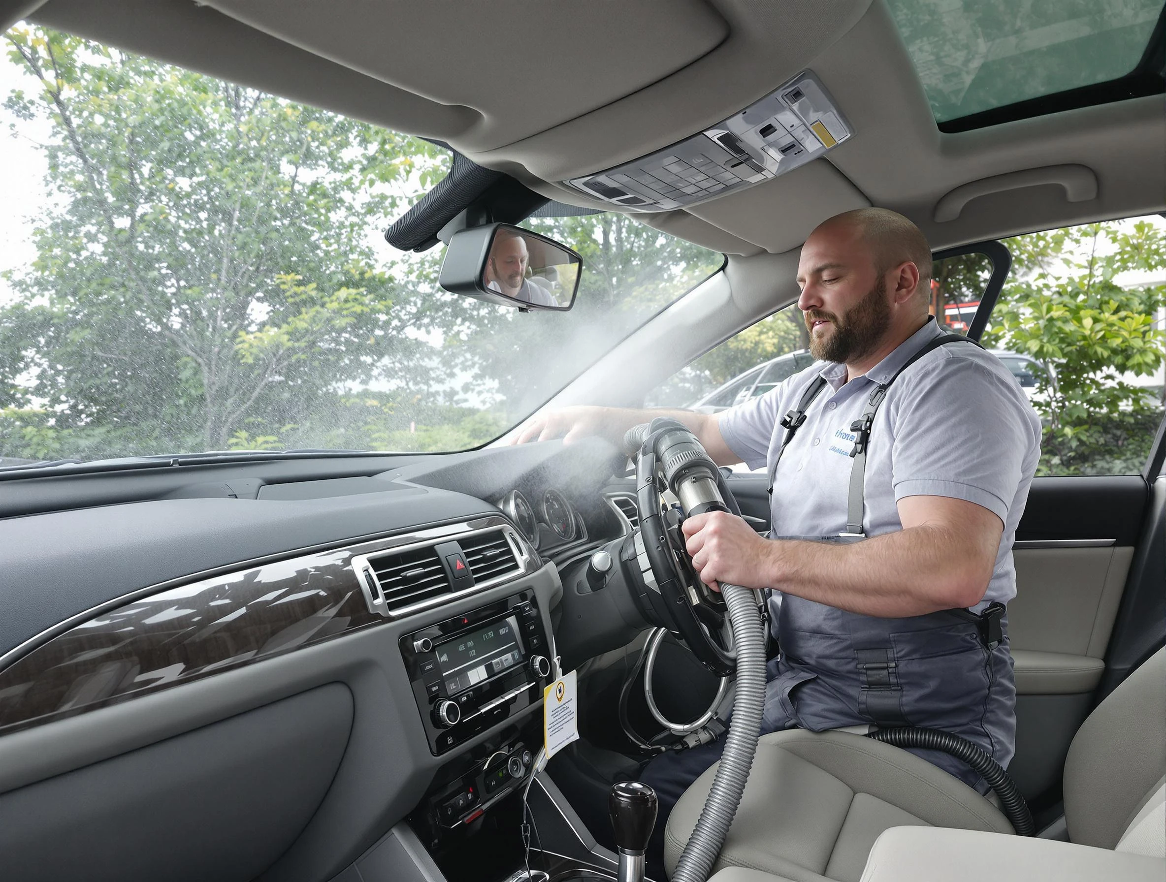 Marshall Air Duct Cleaning specialist performing professional car duct cleaning in Marshall