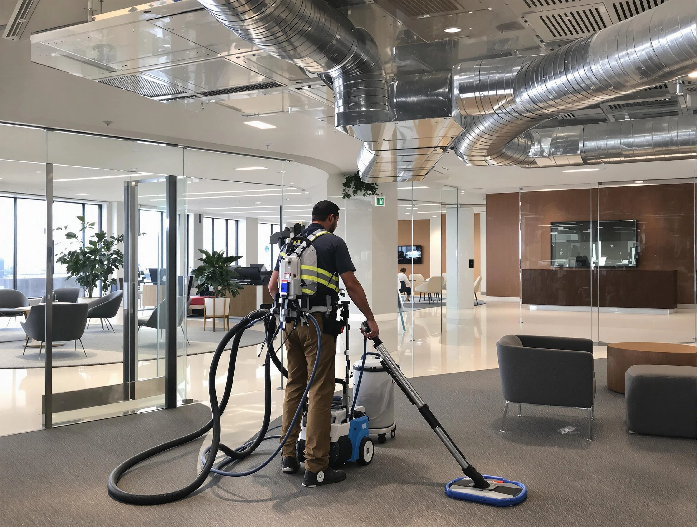 Commercial duct cleaning service by Marshall Air Duct Cleaning in Marshall