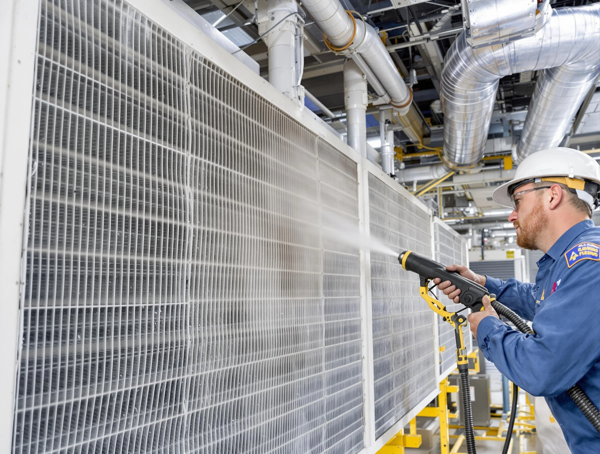 Professional commercial coil cleaning by Marshall Air Duct Cleaning in Marshall