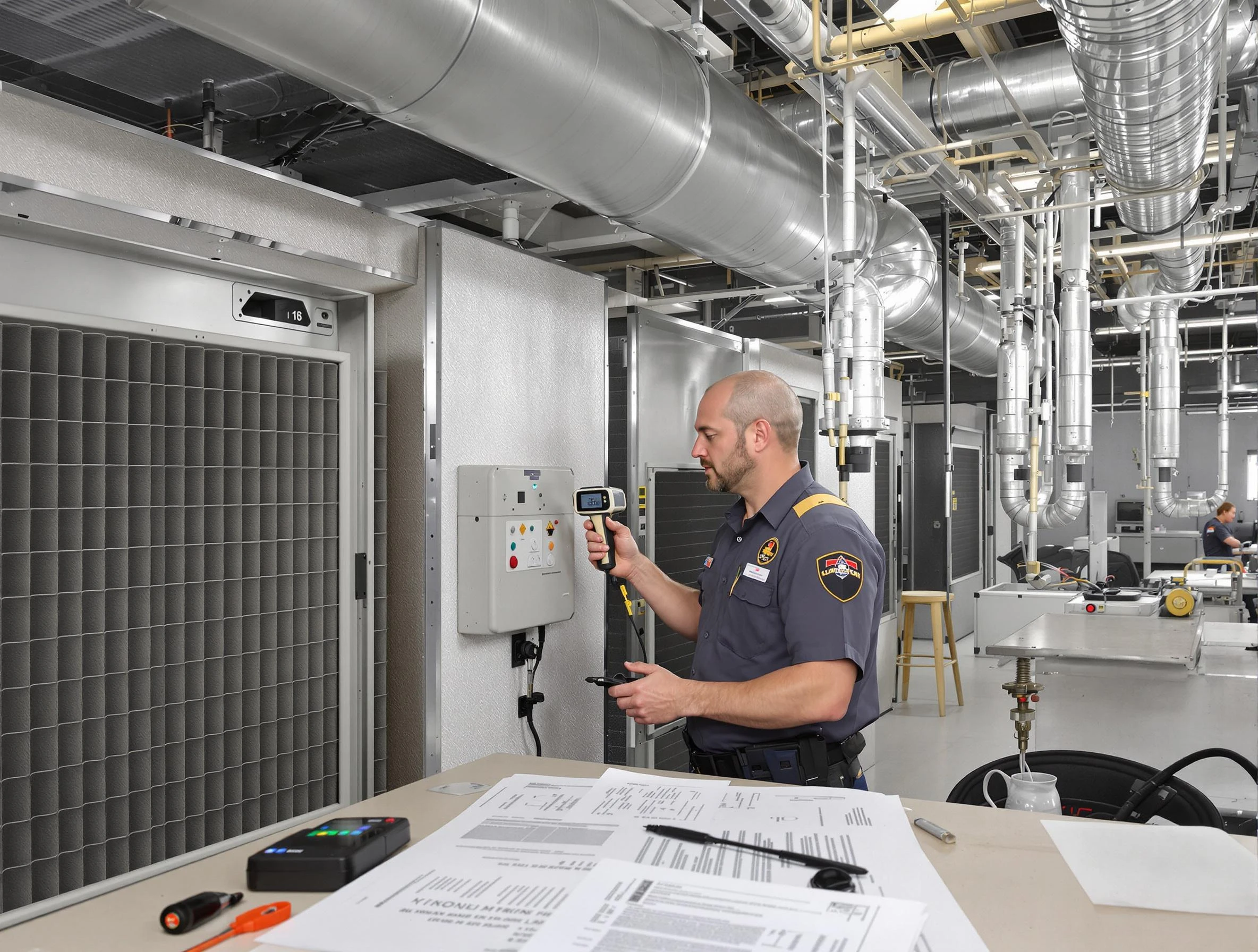 Professional filter system inspection by Marshall Air Duct Cleaning in Marshall