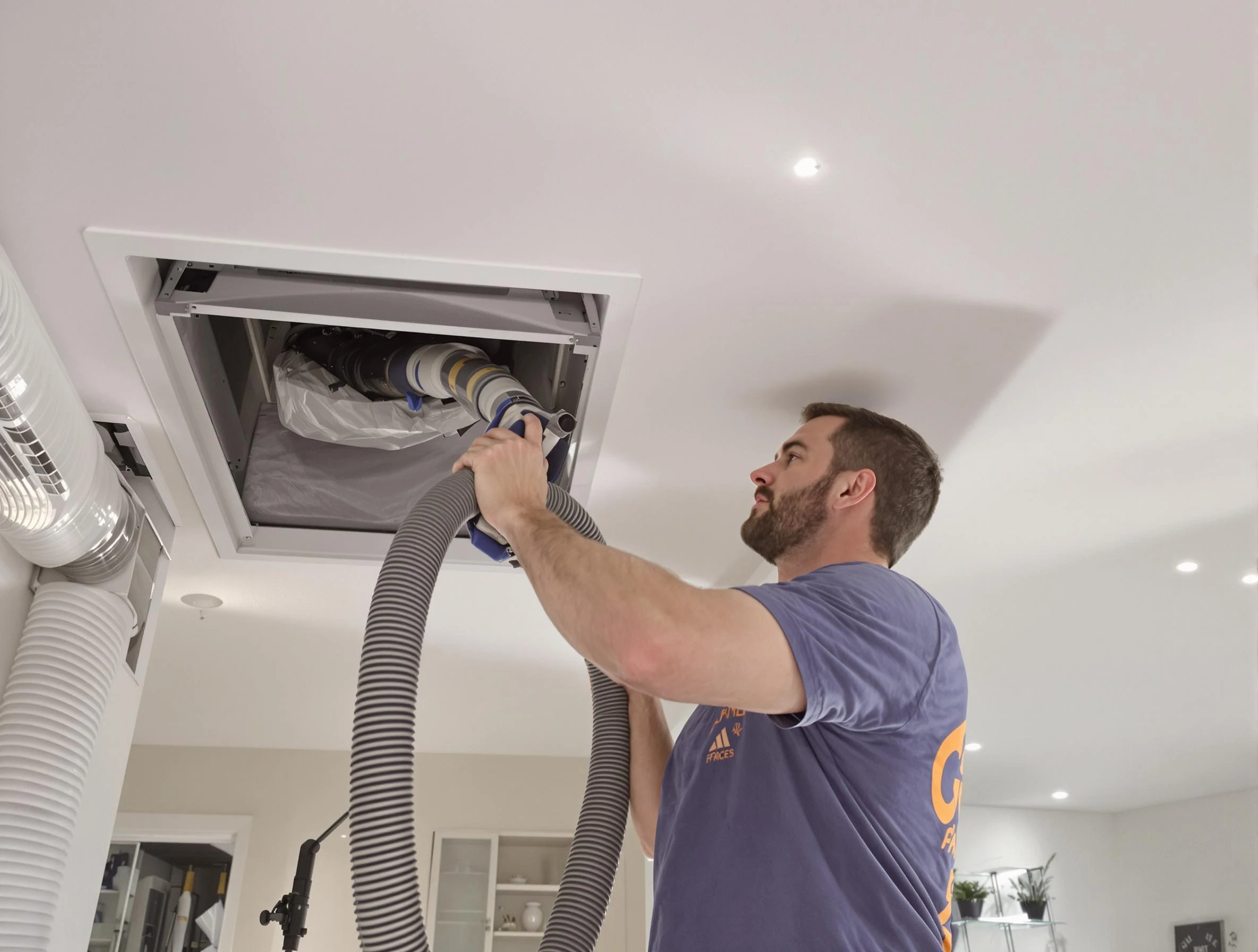 Precision indoor duct cleaning by Marshall Air Duct Cleaning in Marshall