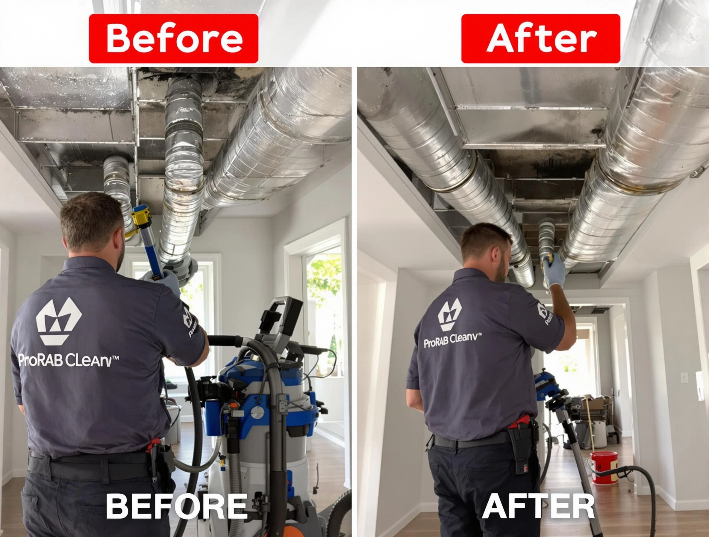 Marshall Air Duct Cleaning expert performing thorough residential duct cleaning in a Marshall home